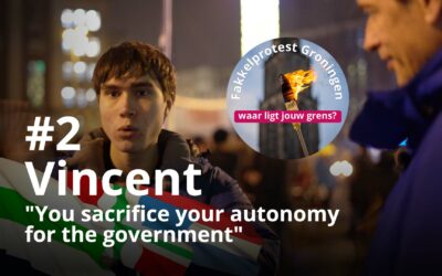 Fakkelprotest Groningen interview #2 Vincent You sacrifice your autonomy for the government